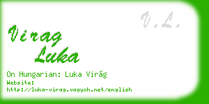 virag luka business card